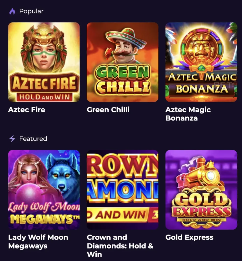 Spinbet casino games